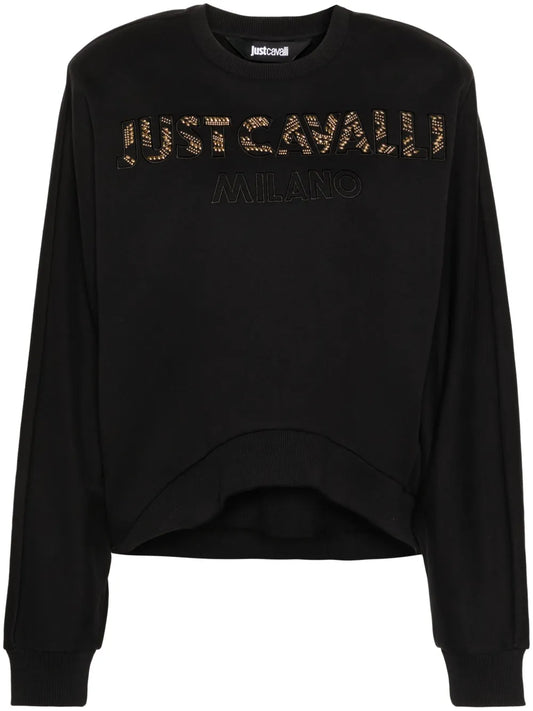 Stud-Detail Cotton Sweatshirt