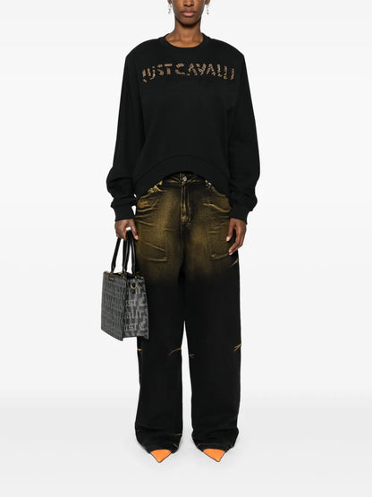 Stud-Detail Cotton Sweatshirt