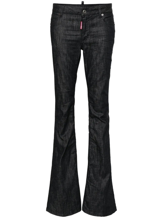 Mid-Rise Flared Jeans