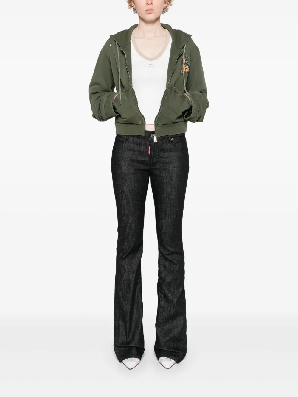 Mid-Rise Flared Jeans