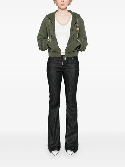 Mid-Rise Flared Jeans