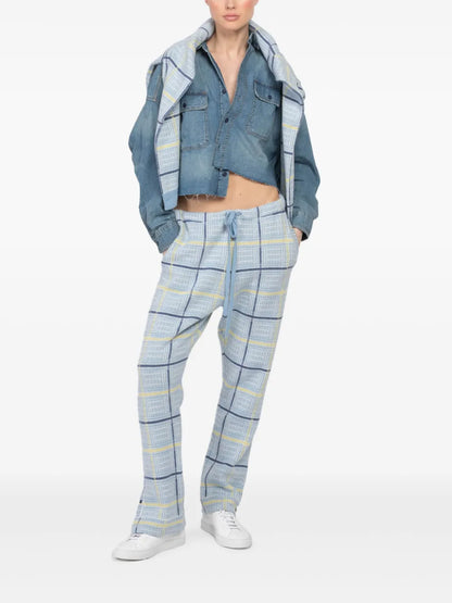 Check-Print Trousers