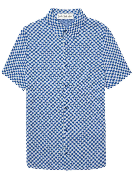 Dot Knit Cashmere Shirt
