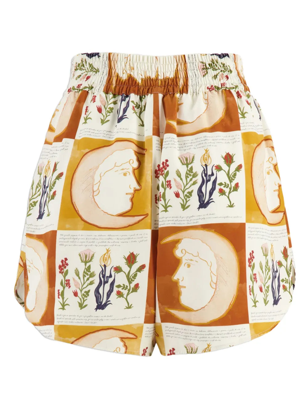 Printed Crepe Shorts