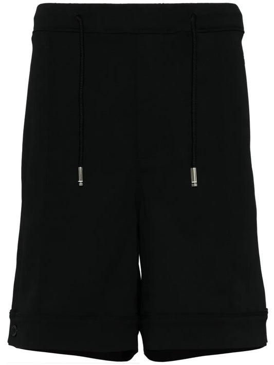 Drawstring Straight-Leg Shorts