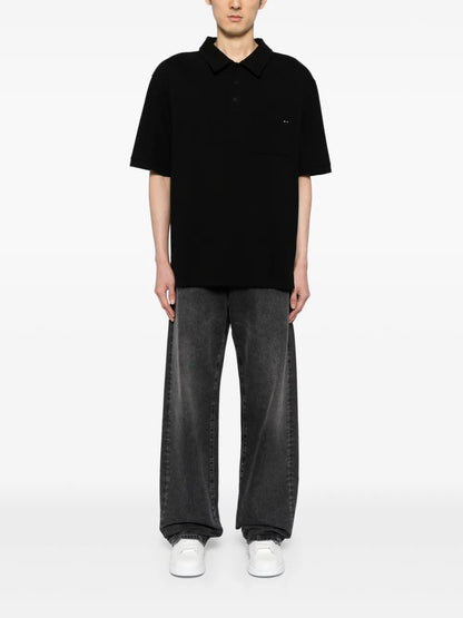 Embroidered-Logo Piqué Polo Shirt