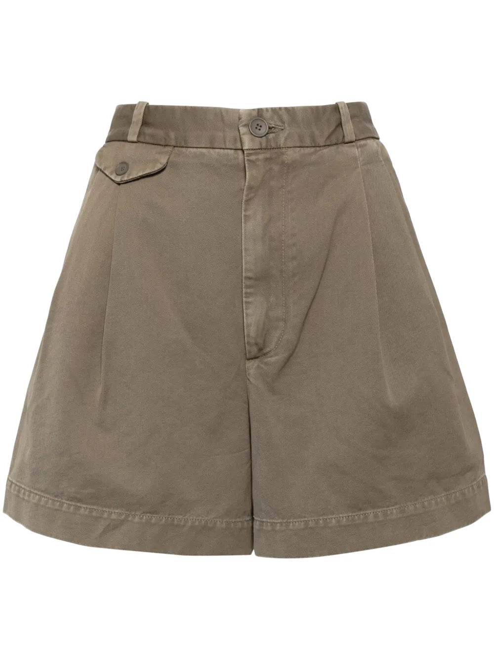 Becker Pleat-Detailing Shorts