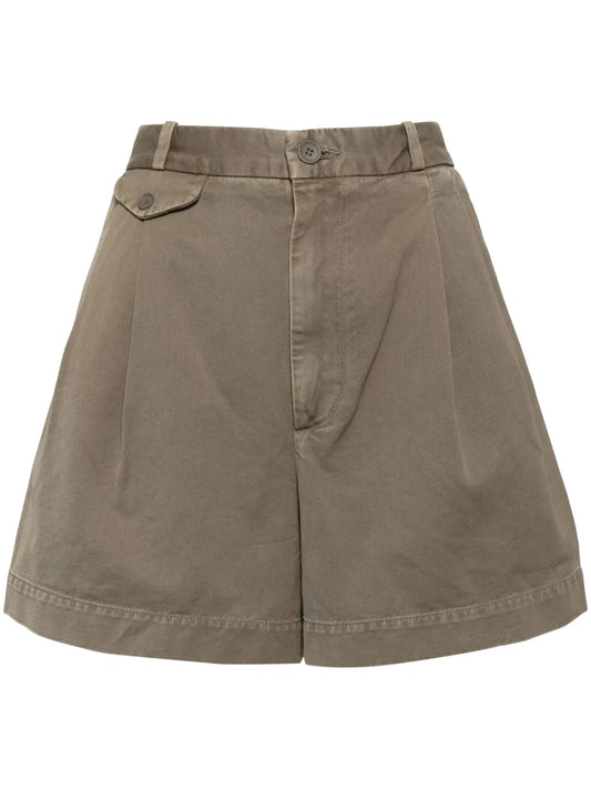 Becker Pleat-Detailing Shorts