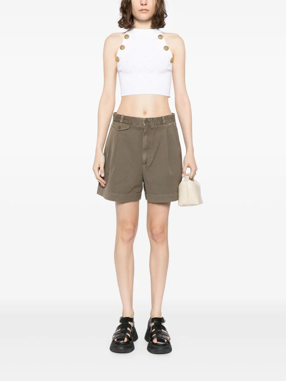 Becker Pleat-Detailing Shorts