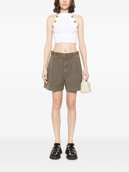 Becker Pleat-Detailing Shorts