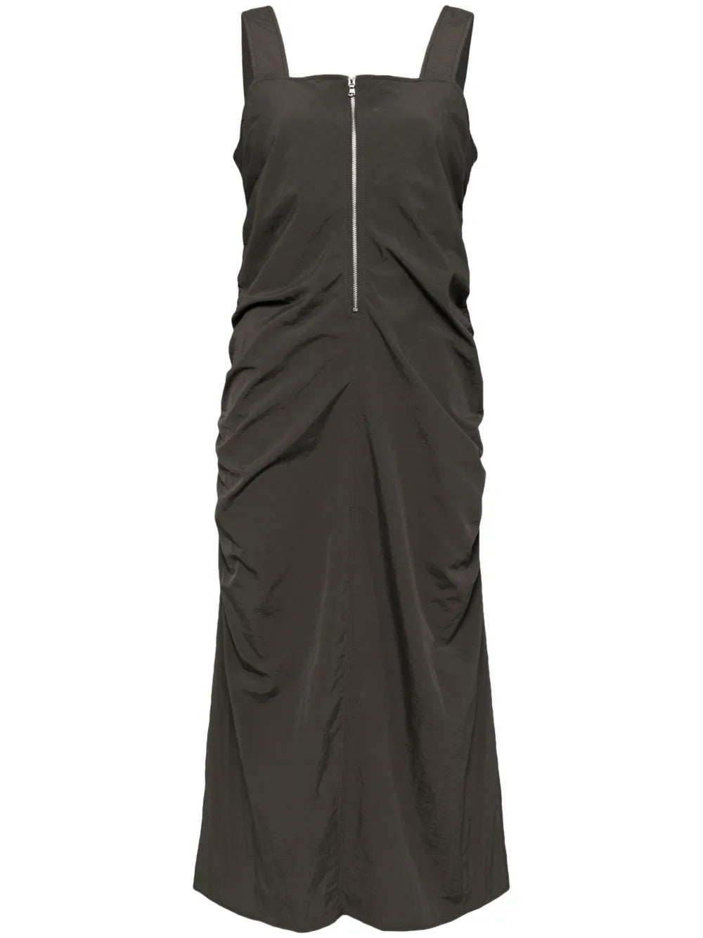Zip Fastening Draped Dress