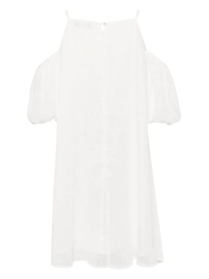 Open-Shoulder A-Line Dress