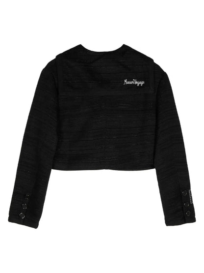 Logo-Appliqué Button-Up Jacket