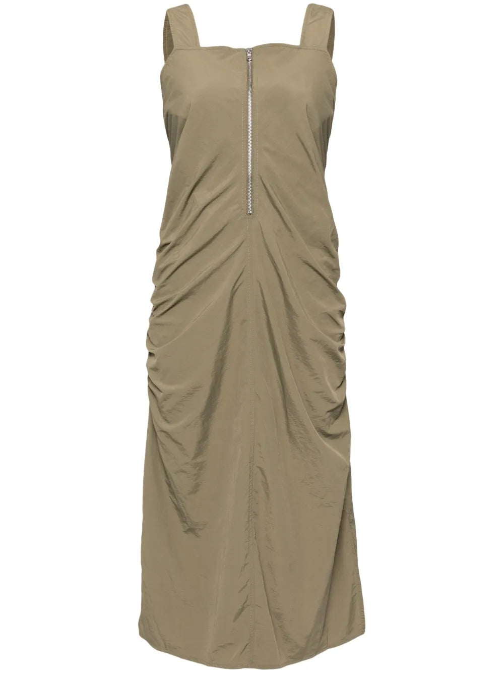 Zip Fastening Draped Dress