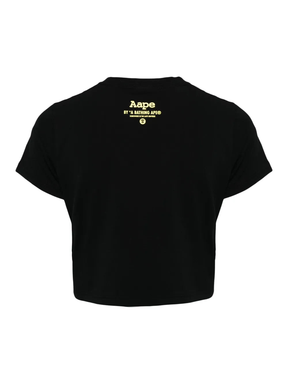 Cotton Blend Cropped Logo T-Shirt