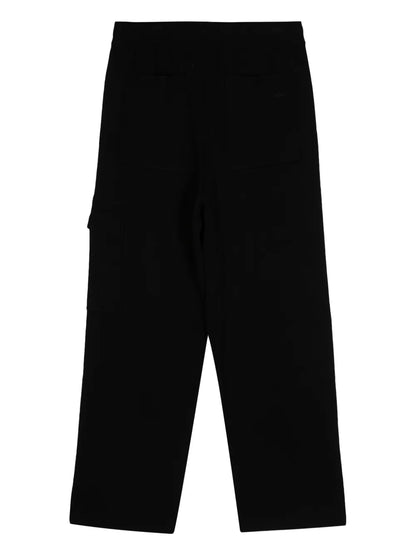 Panther-Appliquéd Cotton Track Pants