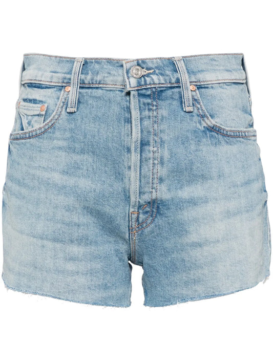 Tomcat Kick Raw-Cut Denim Shorts