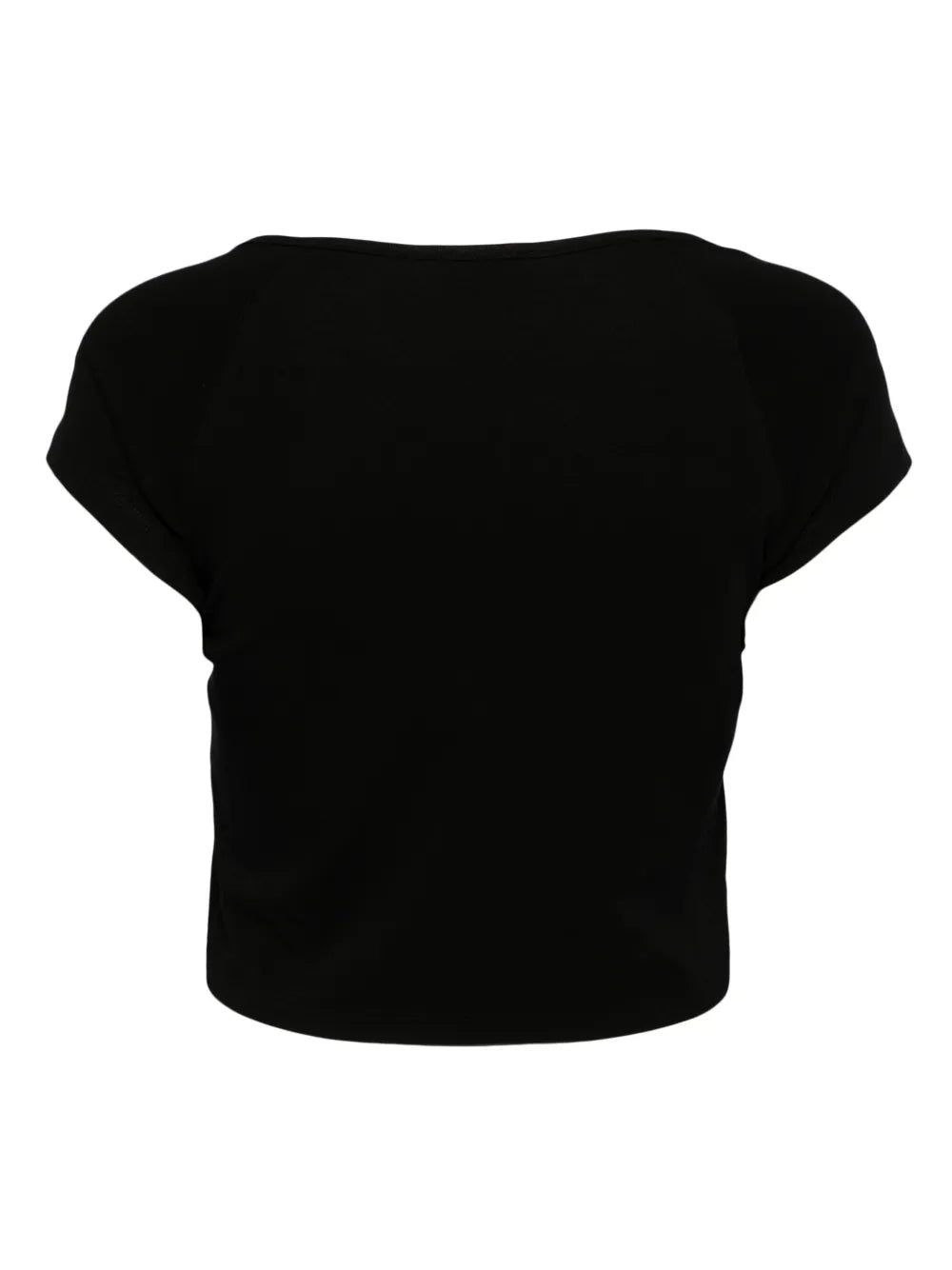 Square-Neck Cap-Sleeves Crop Top