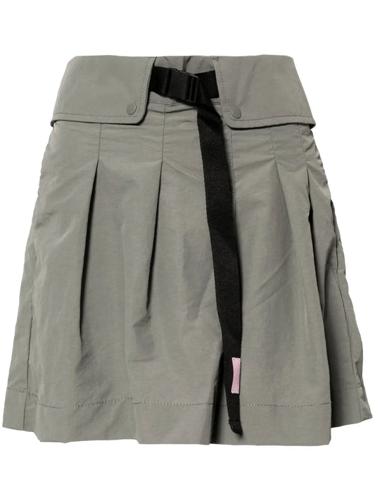 Belted Waist Mini-Shorts