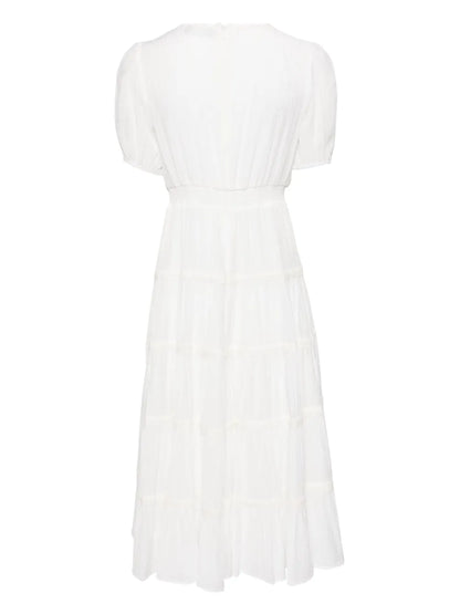 Poplin Ruffled Dress