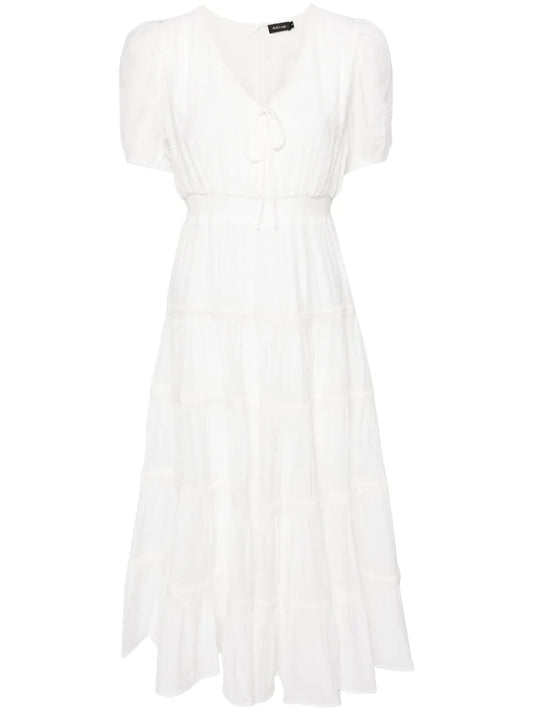 Poplin Ruffled Dress