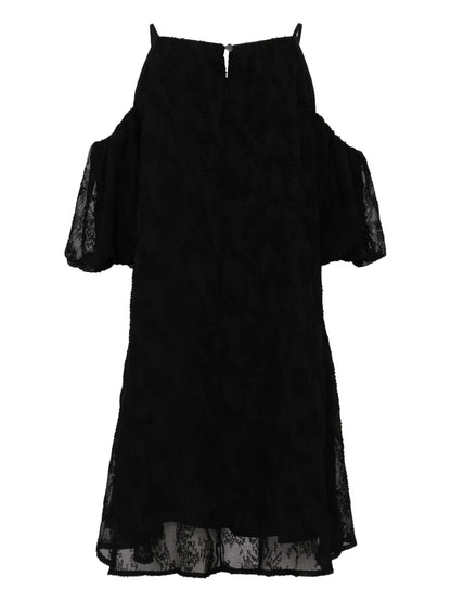 Open Shoulder A-Line Dress
