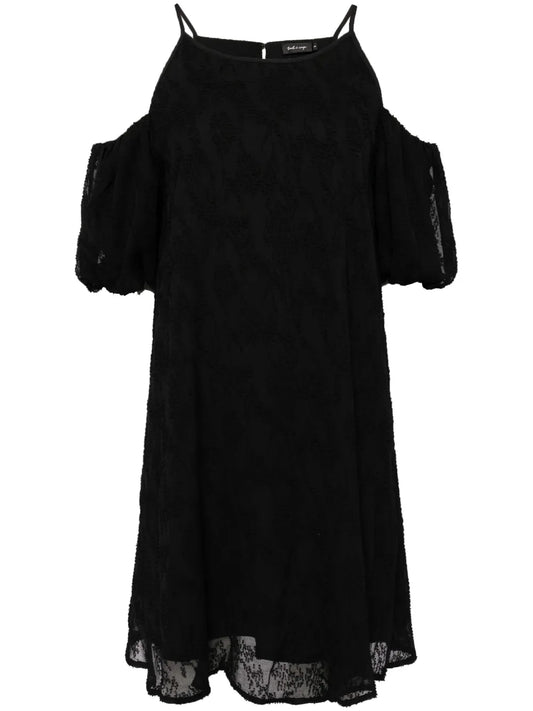 Open Shoulder A-Line Dress