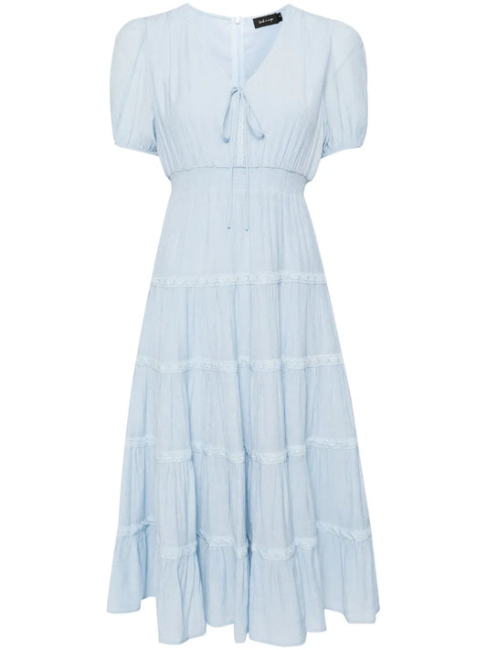 Tiered Laced Mid-Lenght Dress