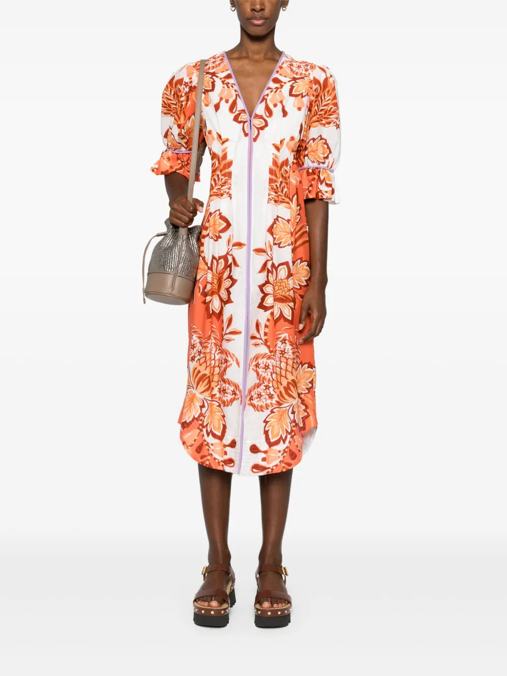 Aura Floral Midi Dress