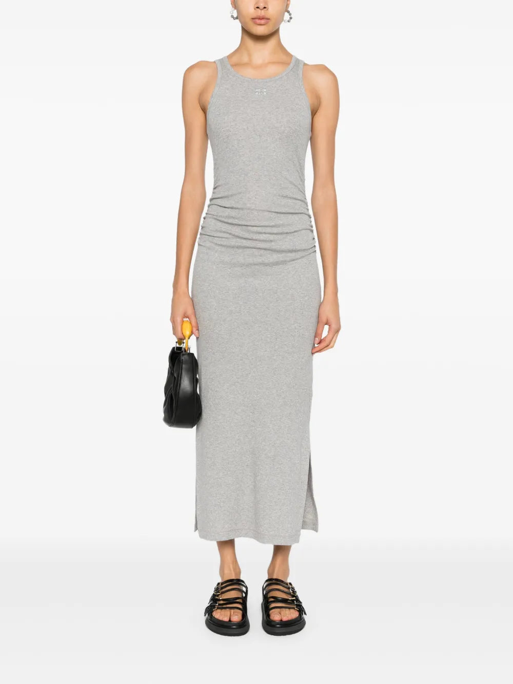 Fine-Ribbed Midi Dress