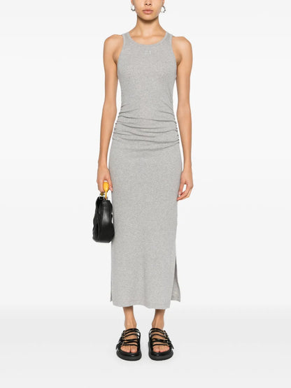 Fine-Ribbed Midi Dress