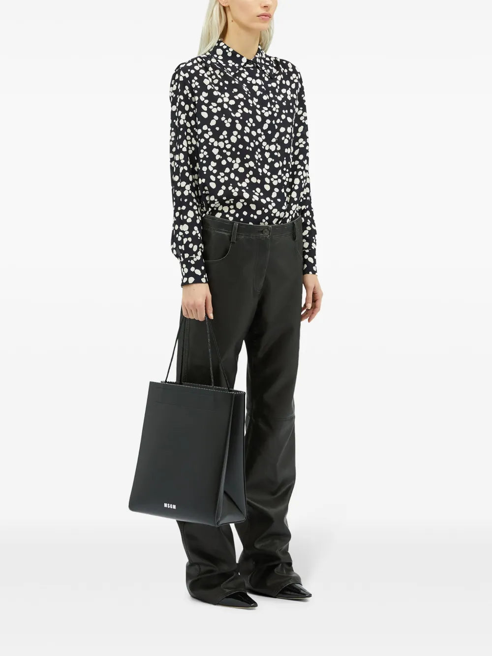 Polka-Dot Long-Sleeve Shirt