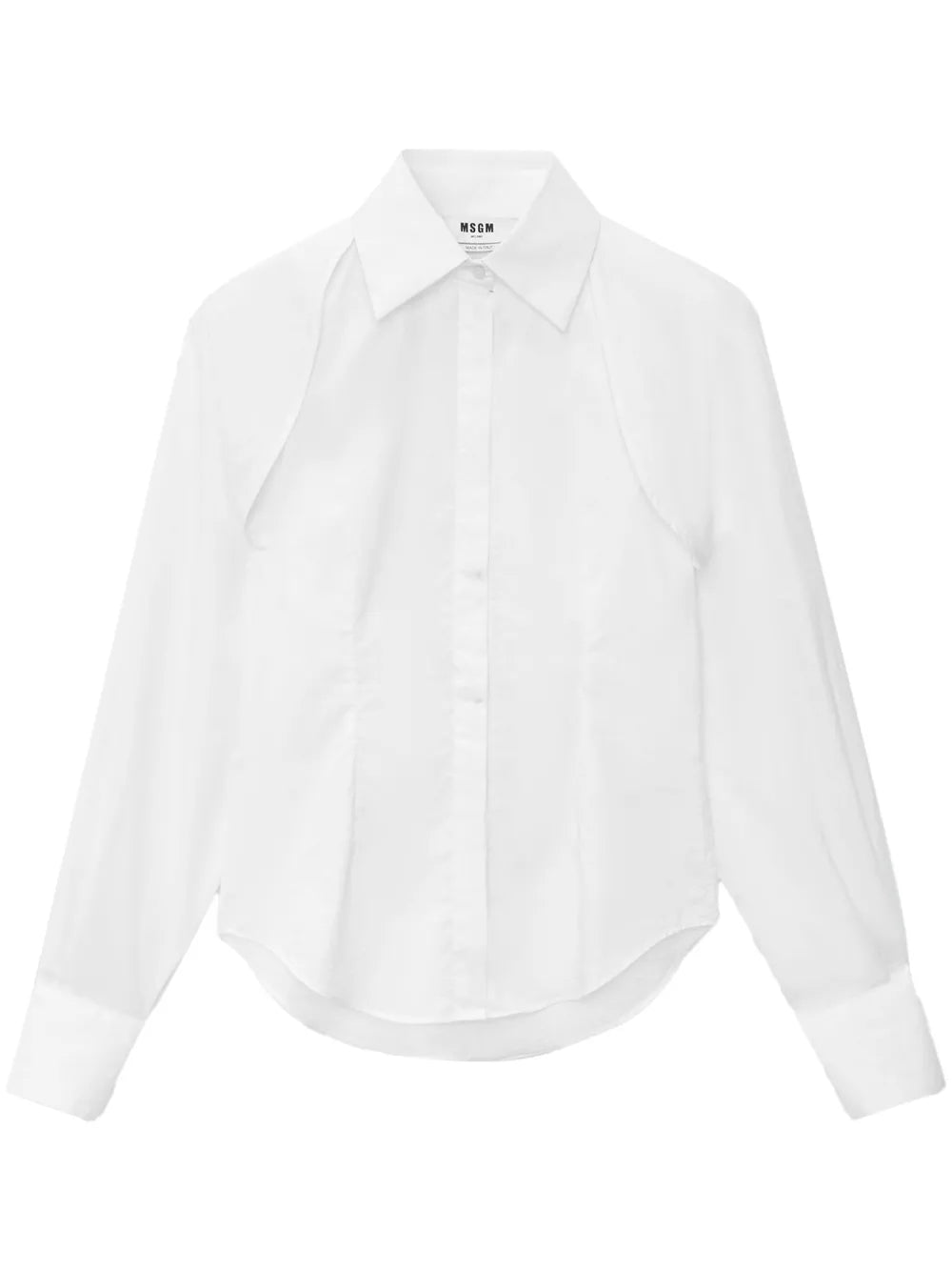 Detachable-Sleeve Buttoned Shirt