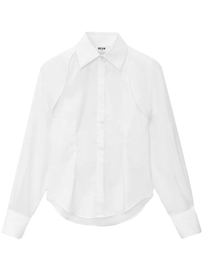 Detachable-Sleeve Buttoned Shirt