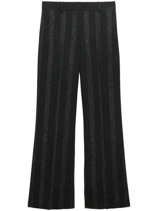 Striped Wide-Leg Trousers