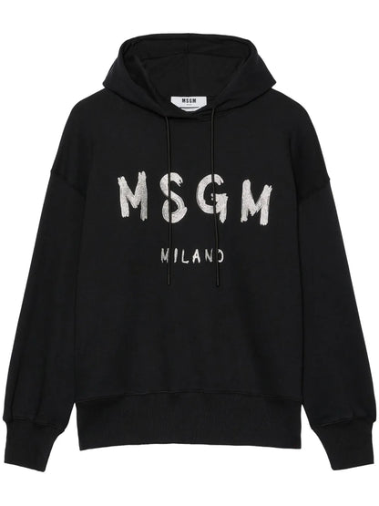 Logo-Print Cotton Hoodie