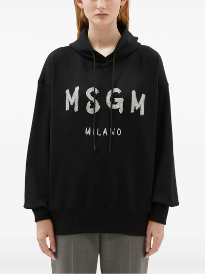 Logo-Print Cotton Hoodie