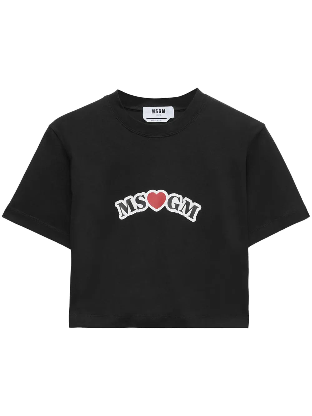 Logo-Print Cropped T-Shirt