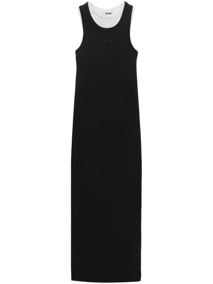 Layered Ribbed Maxi Dress