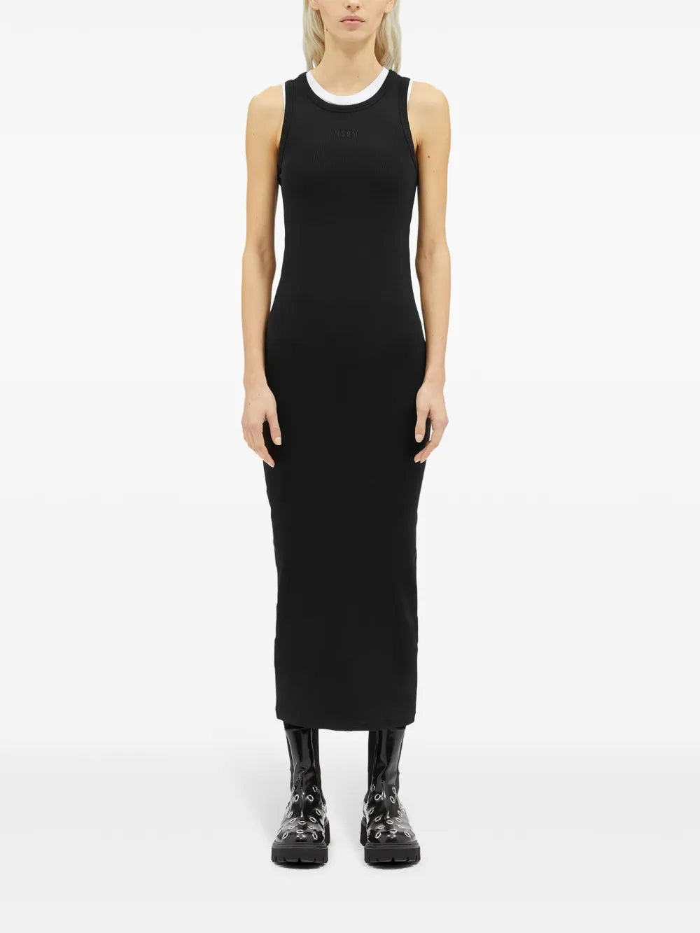 Layered Ribbed Maxi Dress