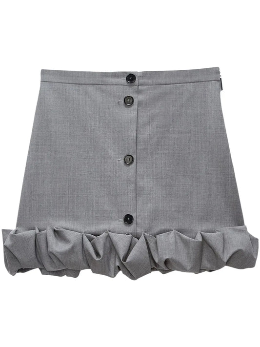 Ruffled Mini Skirt