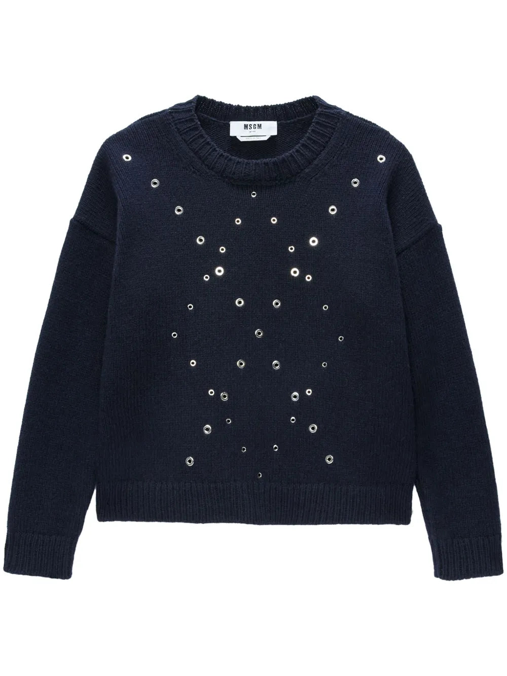Eyelet-Embelishmet Jumper