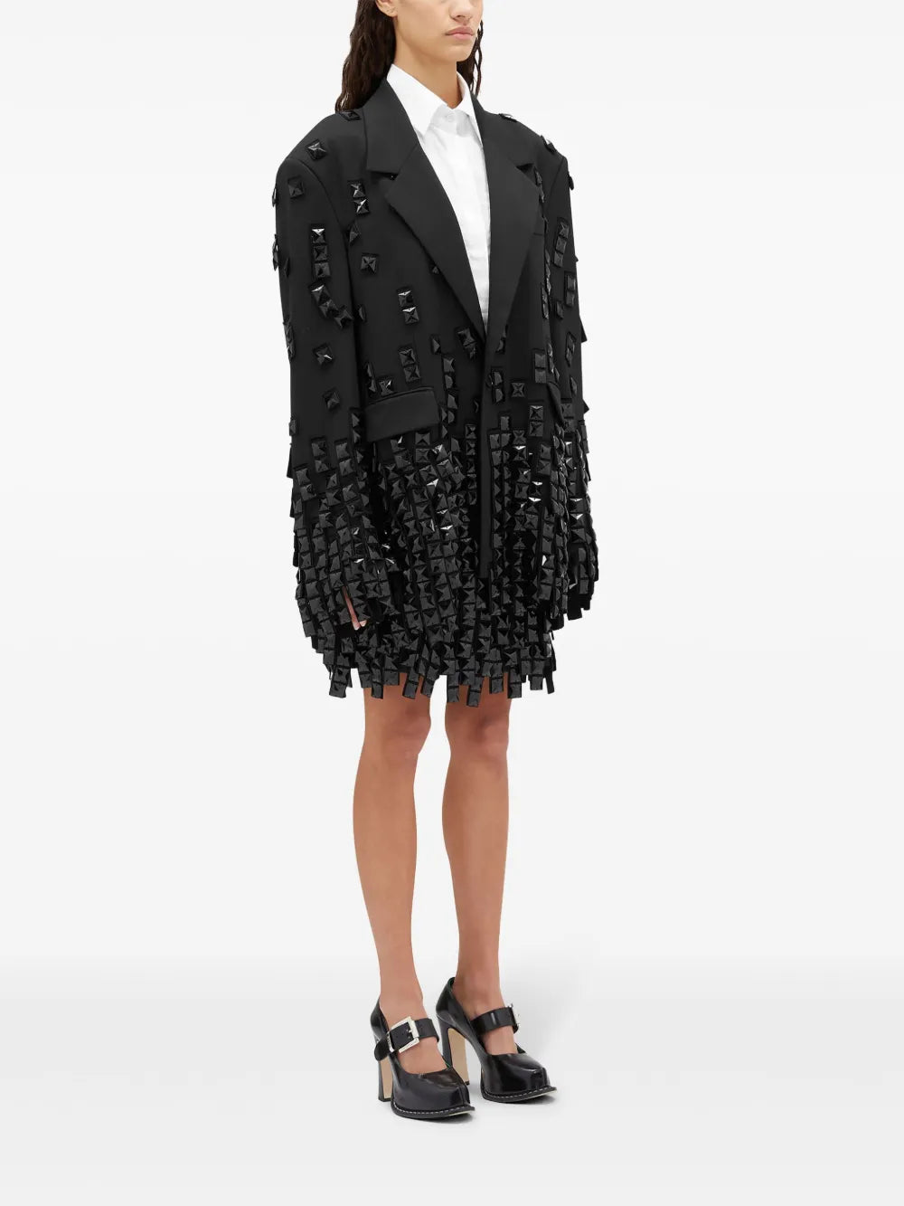 Beaded A-Line Midi Skirt