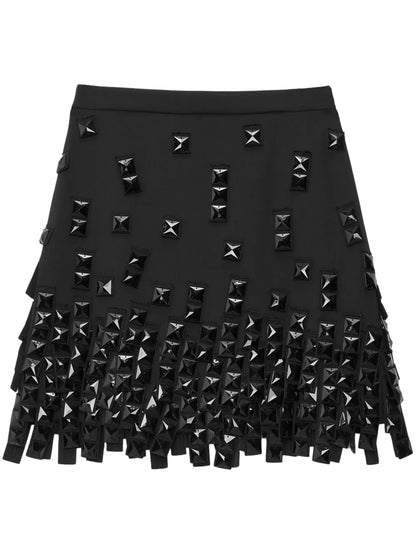 Beaded A-Line Midi Skirt