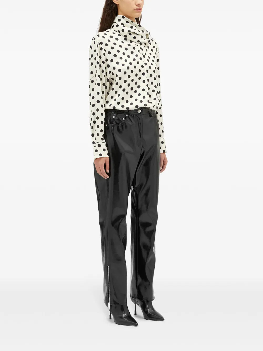 Drop-Crotch Tapered Trousers