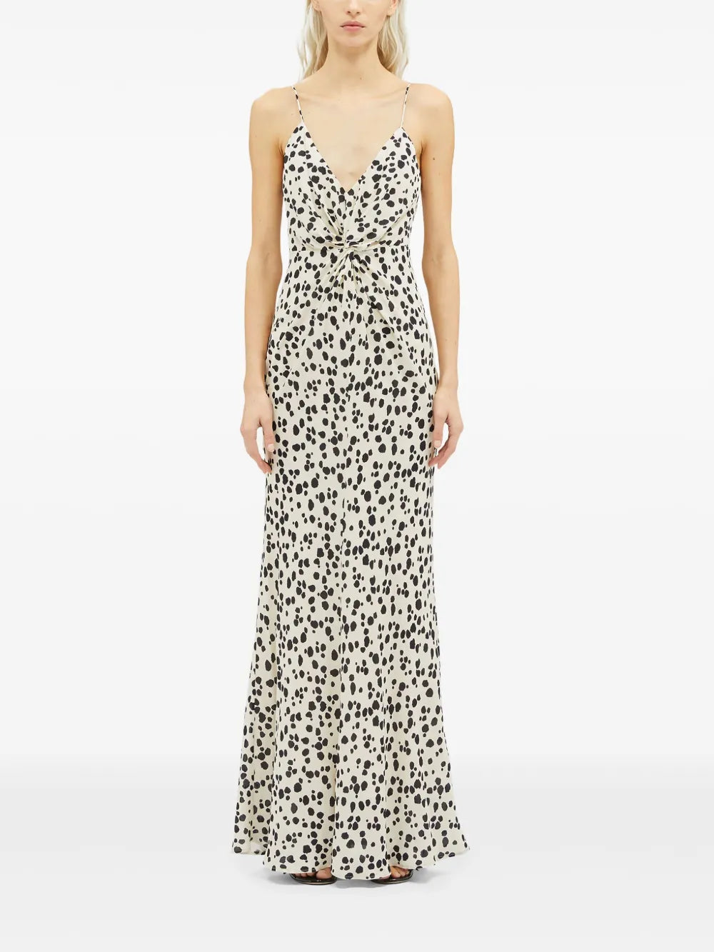 Spot-Print Maxi Dress
