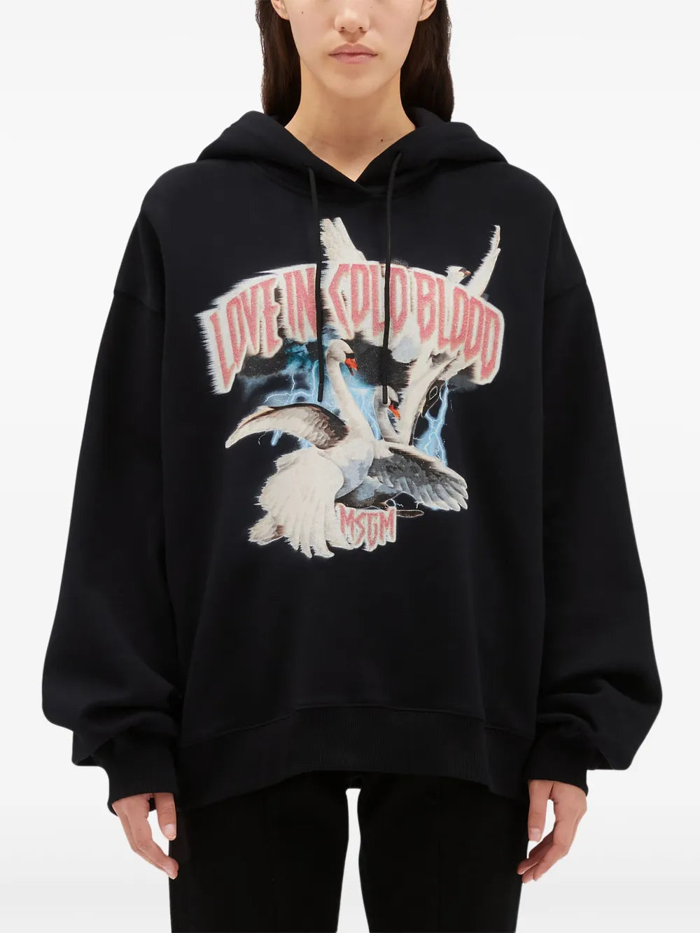 Graphic-Print Cotton Hoodie