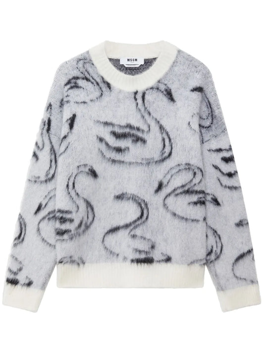 Printed Knit Jumper
