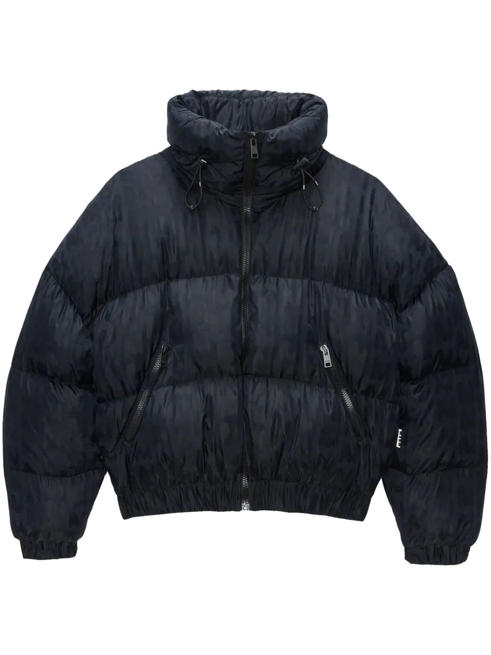 Abstract-Print Puffer Jacket