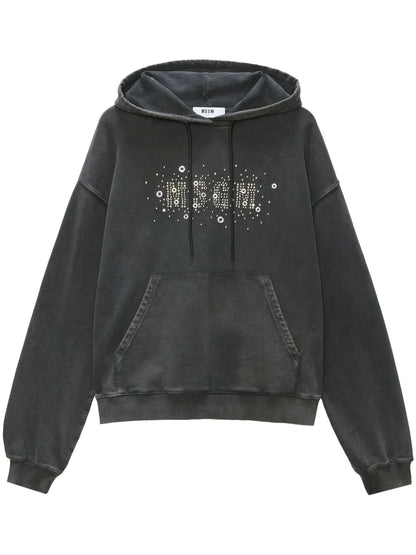 Studded Logo Hoodie